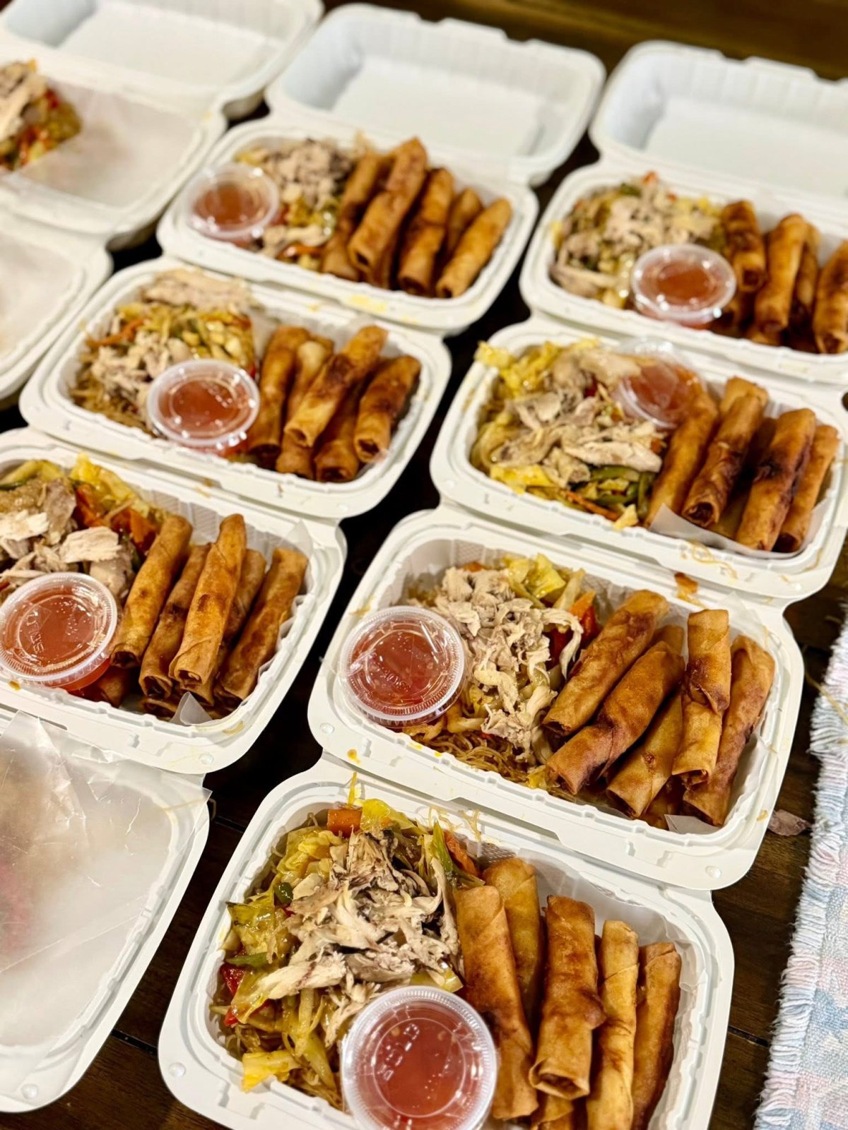 Pancit/Eggrolls